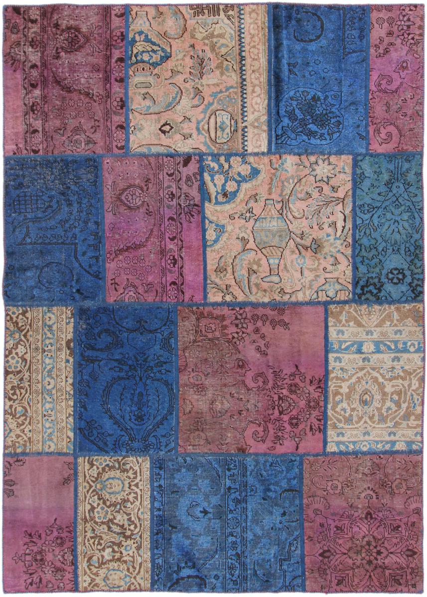 Tapete persa Patchwork 241x169 241x169, Tapete persa Atado à mão