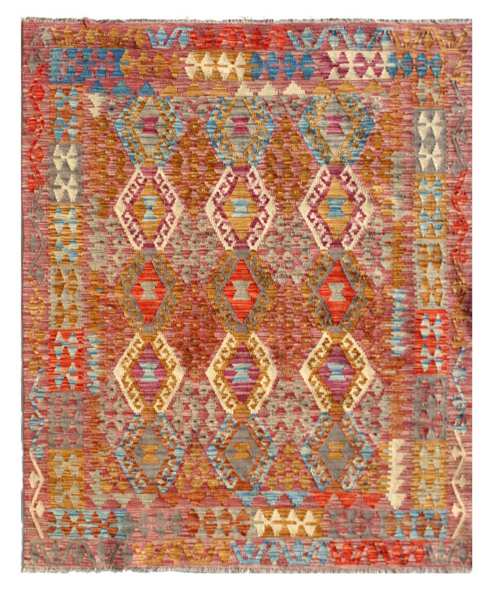 Tappeto Afgano Kilim Afghan 198x152 198x152, Tappeto persiano Tessuto a mano