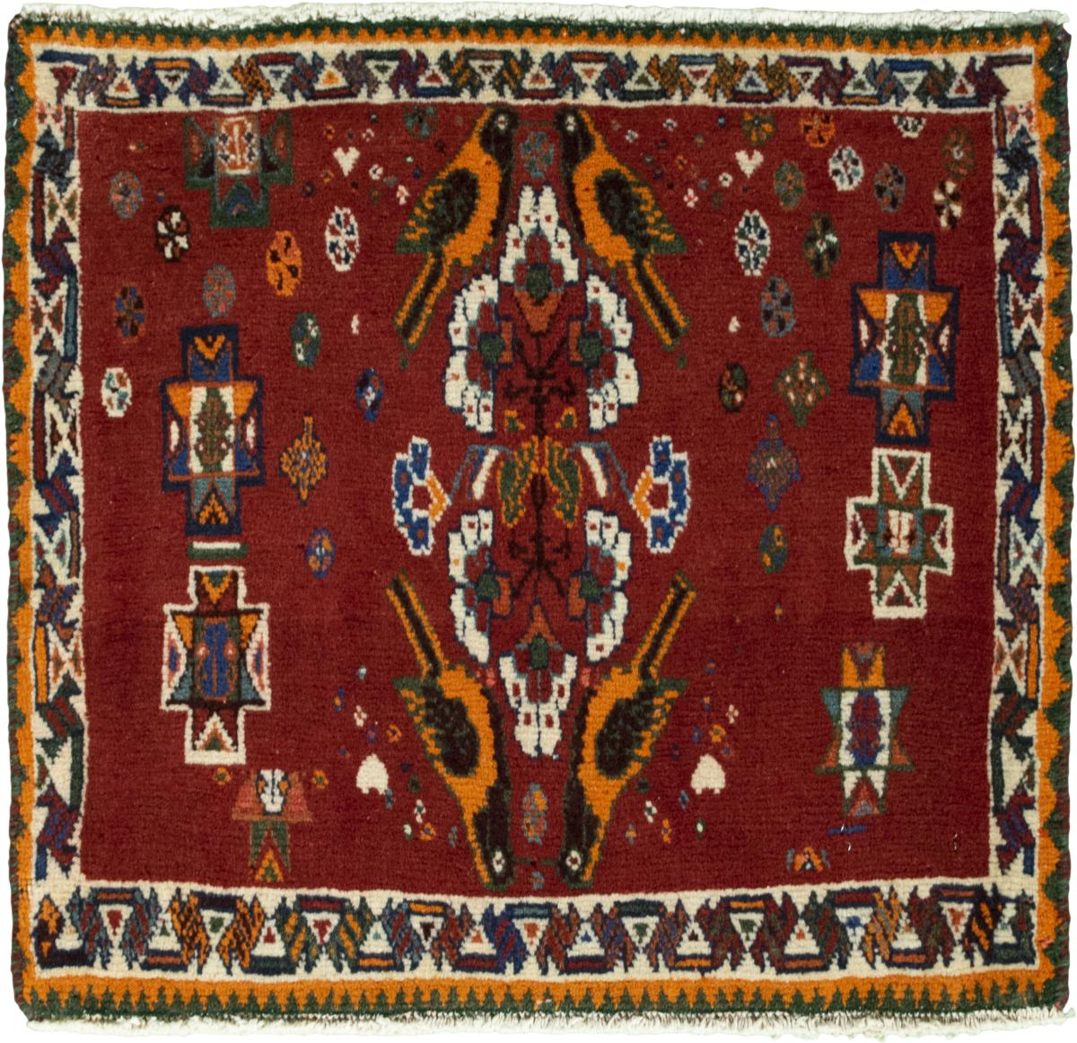 Persian Rug Shiraz 56x62 56x62, Persian Rug Knotted by hand