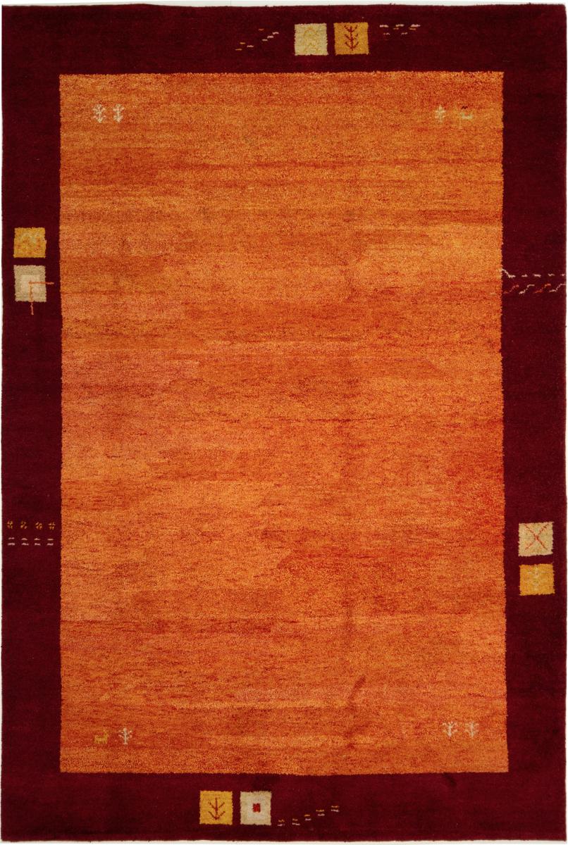 Indo rug Gabbeh 9'11"x6'5" 9'11"x6'5", Persian Rug Knotted by hand