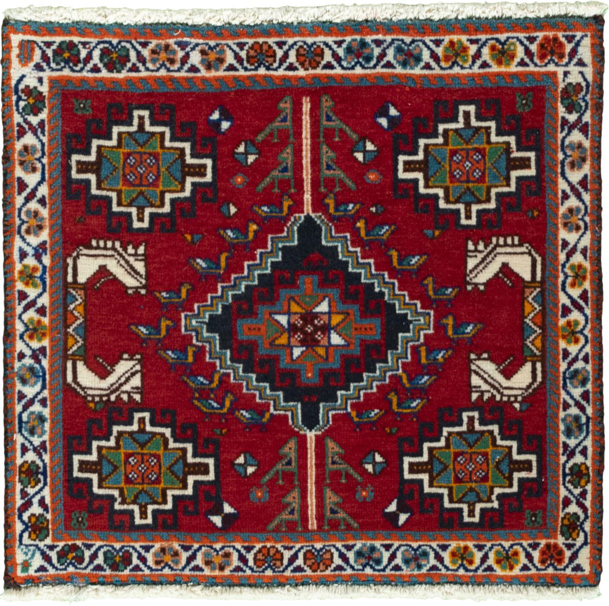 Tappeto persiano Shiraz 57x57 57x57, Tappeto persiano Annodato a mano