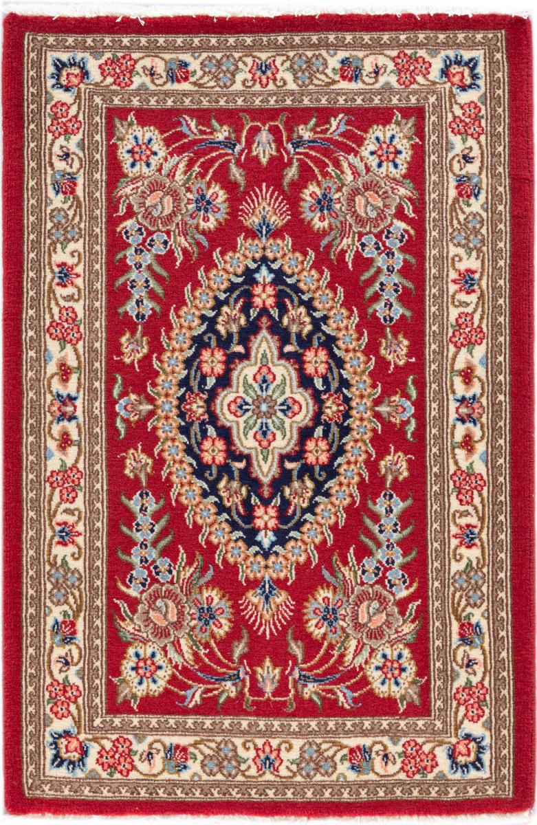 Persian Rug Qum 3'0"x2'0" 3'0"x2'0", Persian Rug Knotted by hand
