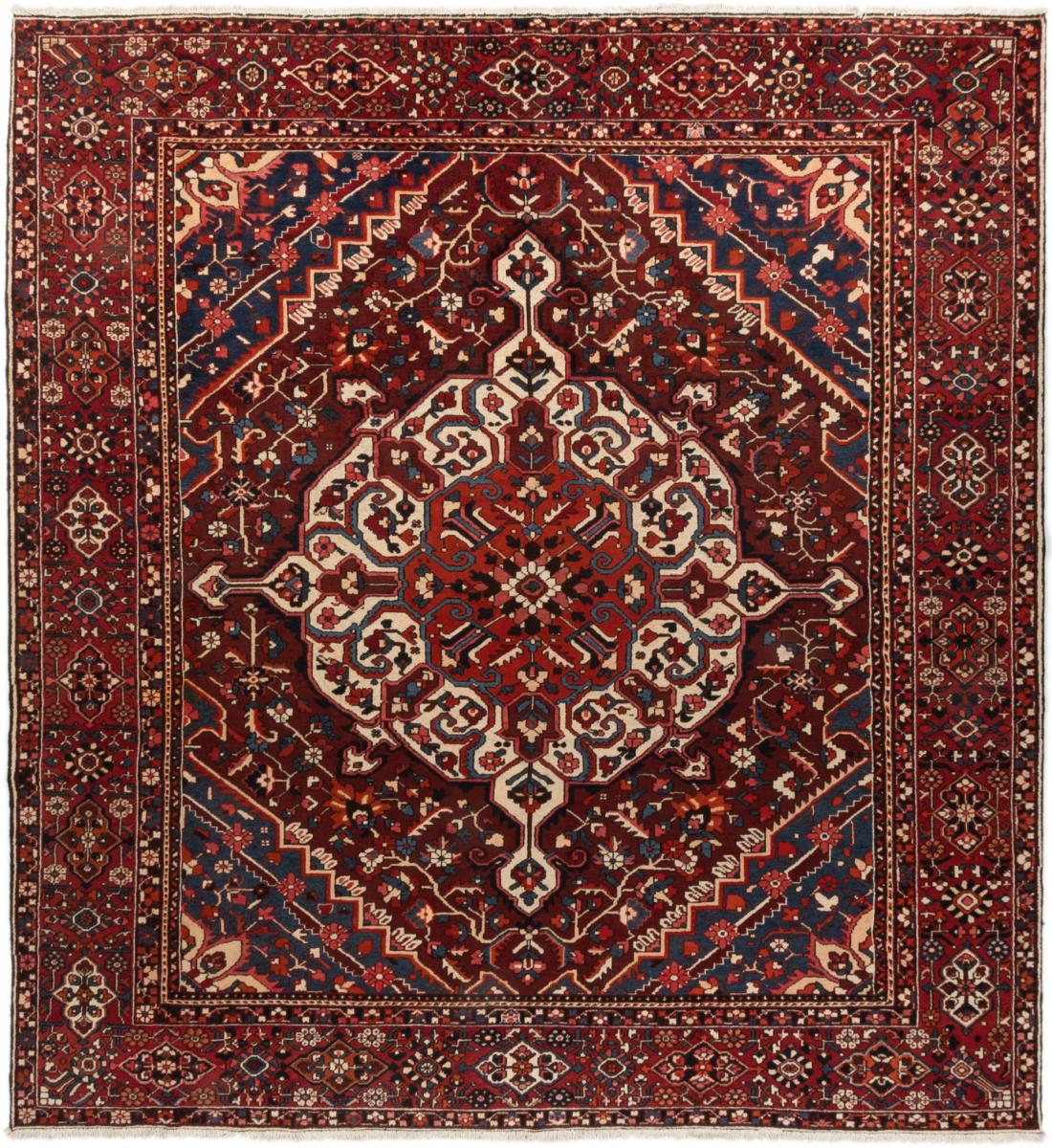 Persian Rug Bakhtiari 13'1"x11'9" 13'1"x11'9", Persian Rug Knotted by hand
