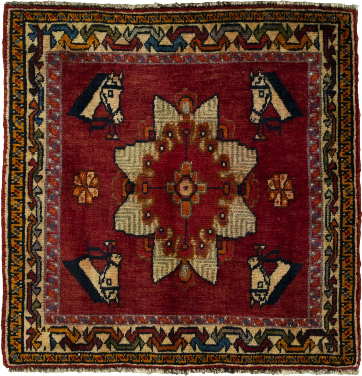 Persian Rug Shiraz 63x65 63x65, Persian Rug Knotted by hand