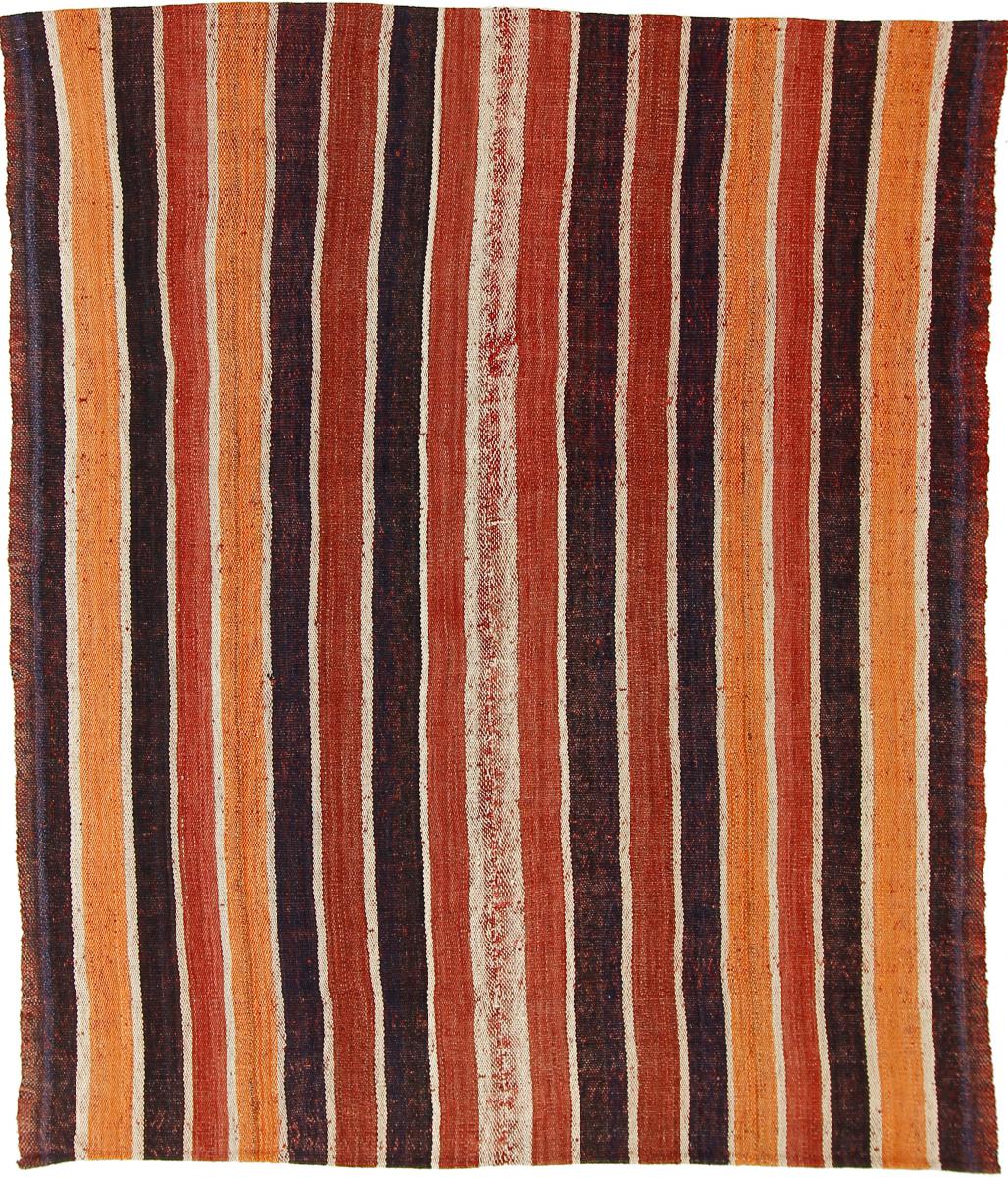 Tapete persa Kilim Fars Antigo 6'3"x5'3" 6'3"x5'3", Tapete persa Tecido à mão