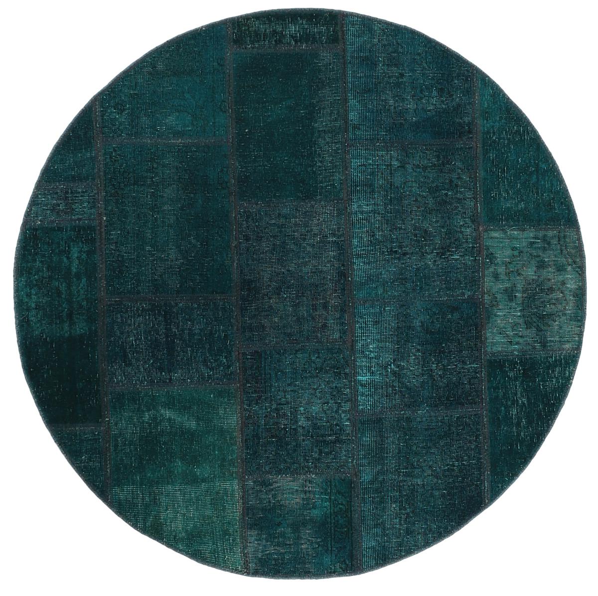 Persisk tæppe Patchwork 149x151 149x151, Persisk tæppe Knyttet i hånden