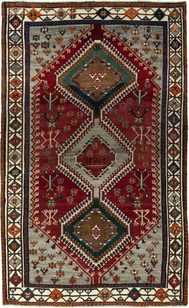 Tapis persan Shiraz 224x141 224x141, Tapis persan Noué à la main