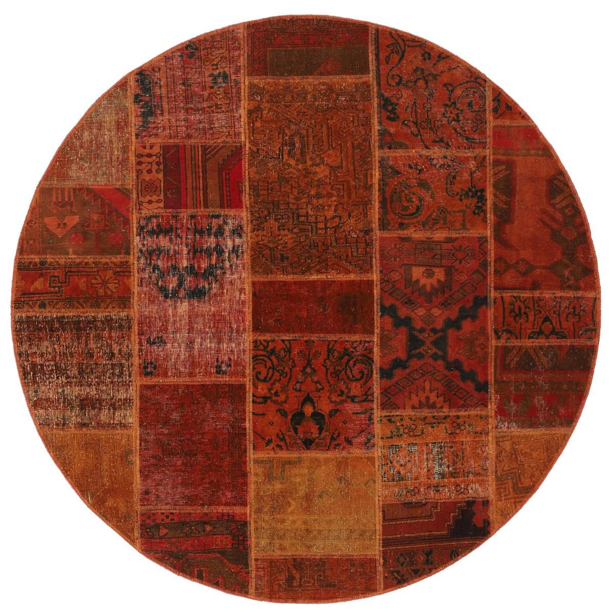 Perzisch tapijt Patchwork 199x201 199x201, Perzisch tapijt Handgeknoopte