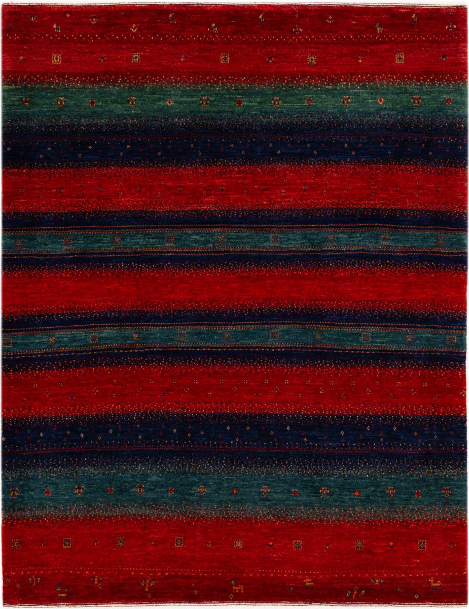 Tapis persan Persan Gabbeh Loribaft Atash 161x125 161x125, Tapis persan Noué à la main