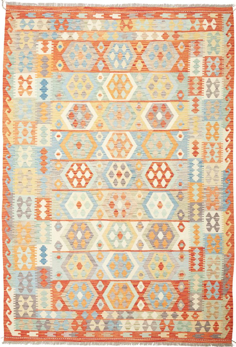 Tapis afghan Kilim  Afghan 293x204 293x204, Tapis persan Tissé à la main