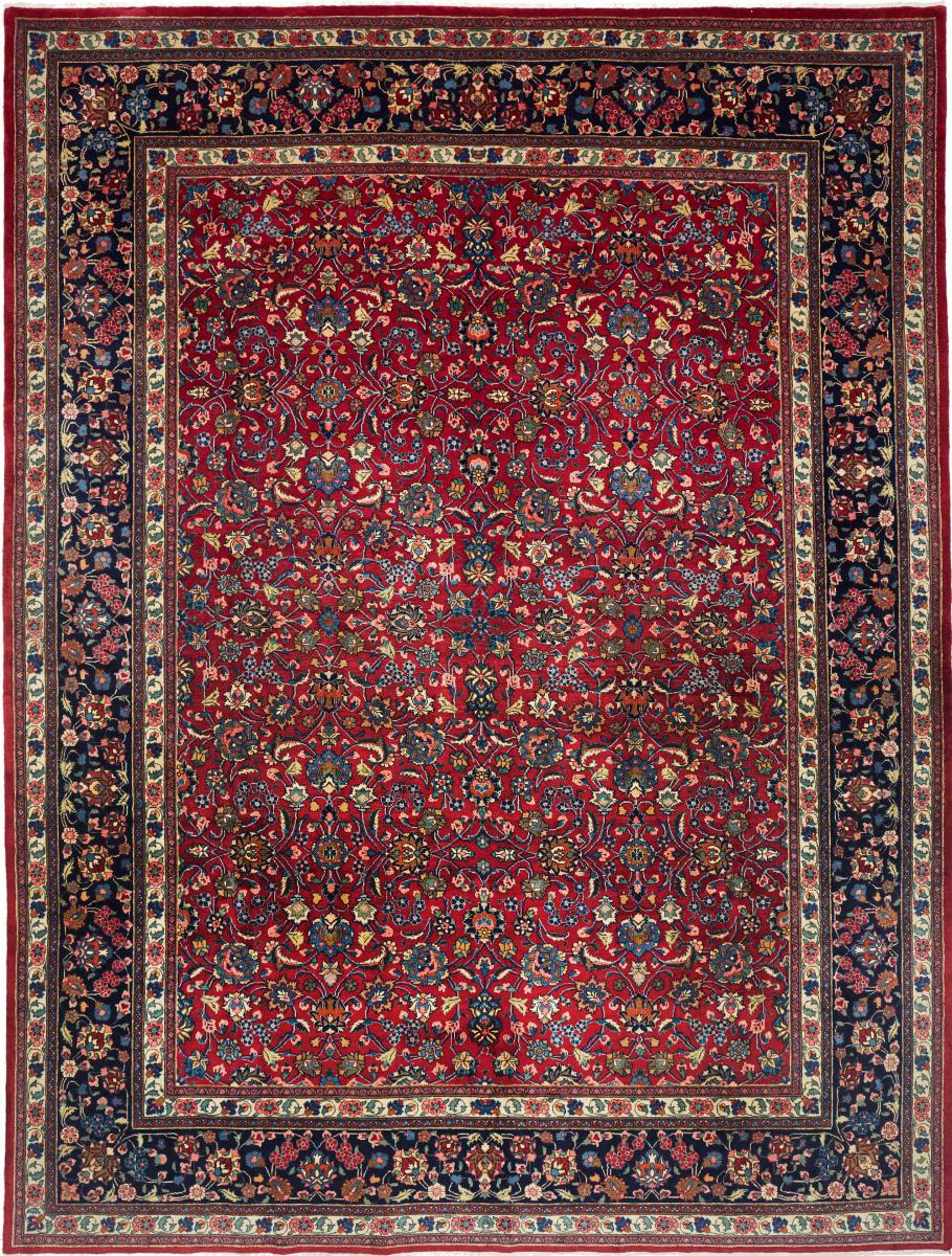 Alfombra persa Mashhad 396x305 396x305, Alfombra persa Anudado a mano