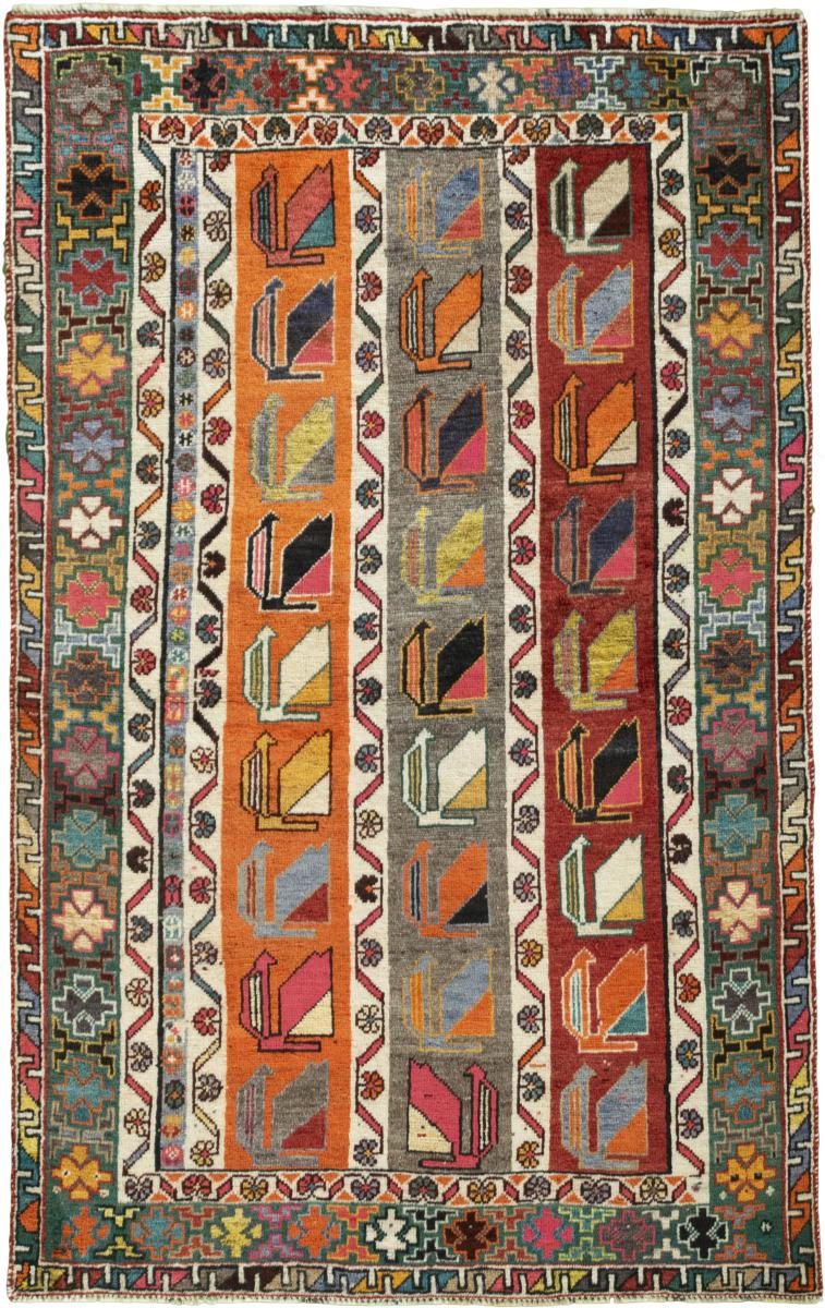 Persian Rug Persian Gabbeh Ghashghai 176x112 176x112, Persian Rug Knotted by hand