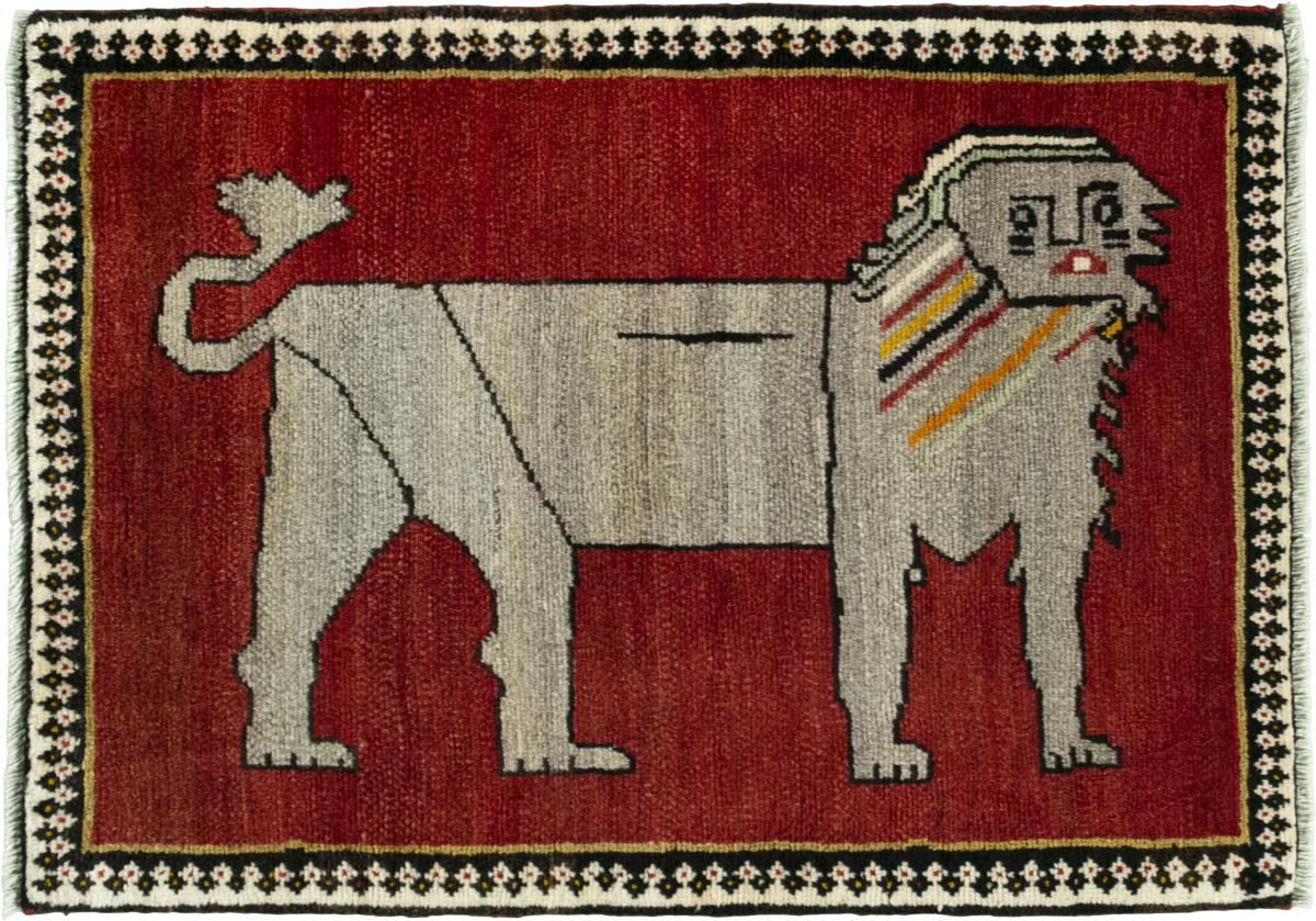 Persian Rug Persian Gabbeh Ghashghai 96x70 96x70, Persian Rug Knotted by hand