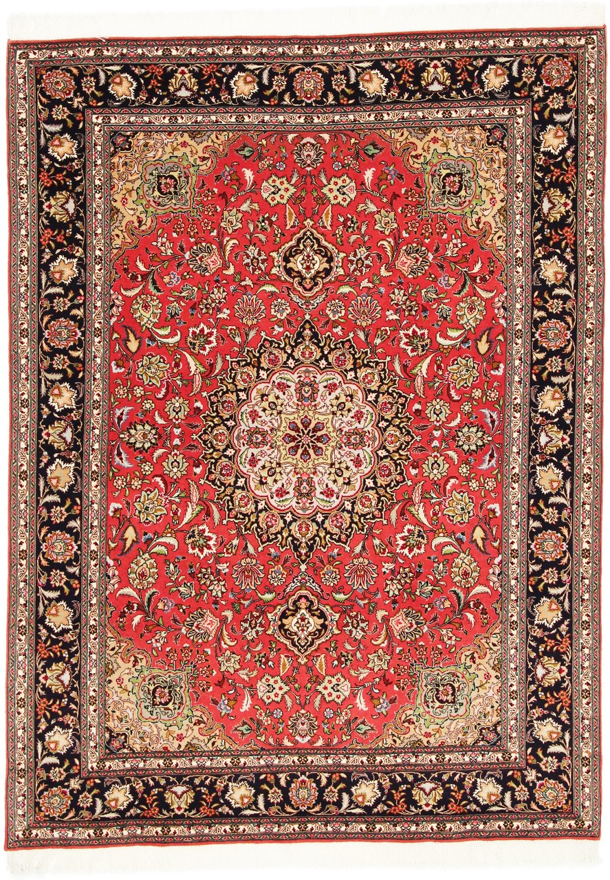 Tapete persa Tabriz 50Raj 212x156 212x156, Tapete persa Atado à mão