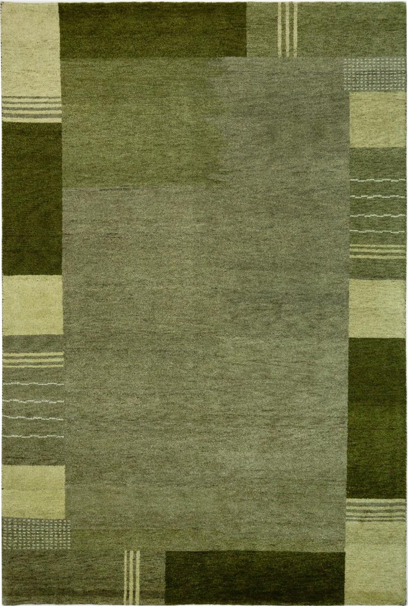 Indo rug Gabbeh 9'11"x6'8" 9'11"x6'8", Persian Rug Knotted by hand