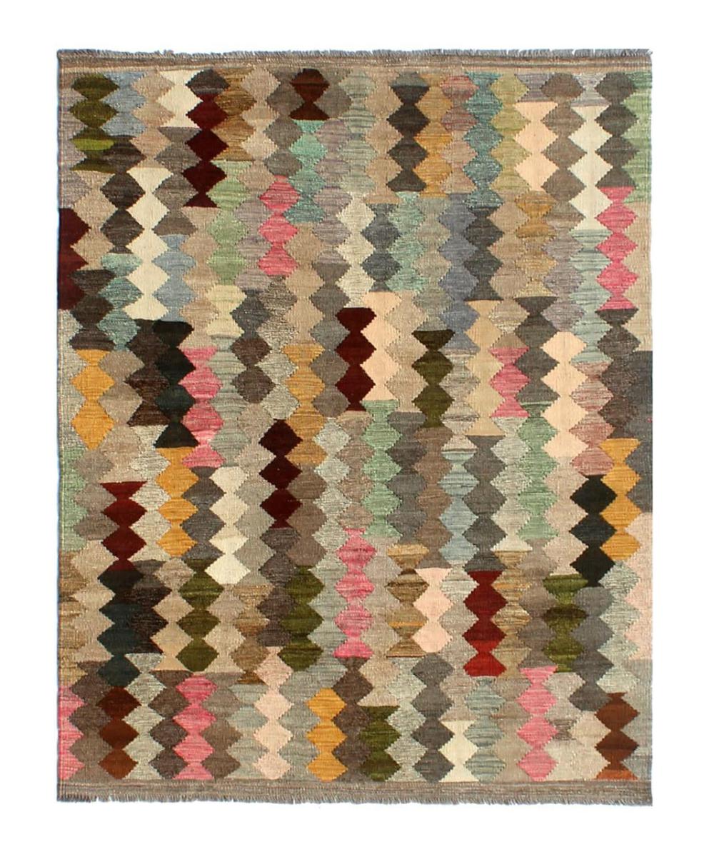 Afghan rug Kilim Afghan Heritage 6'6"x5'0" 6'6"x5'0", Persian Rug Woven by hand