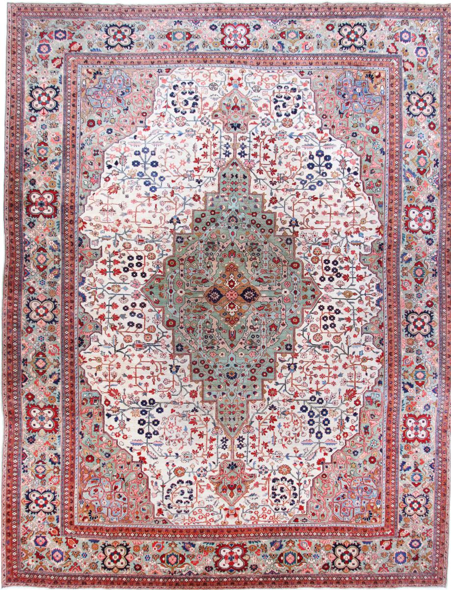 Tapete persa Tabriz 414x318 414x318, Tapete persa Atado à mão