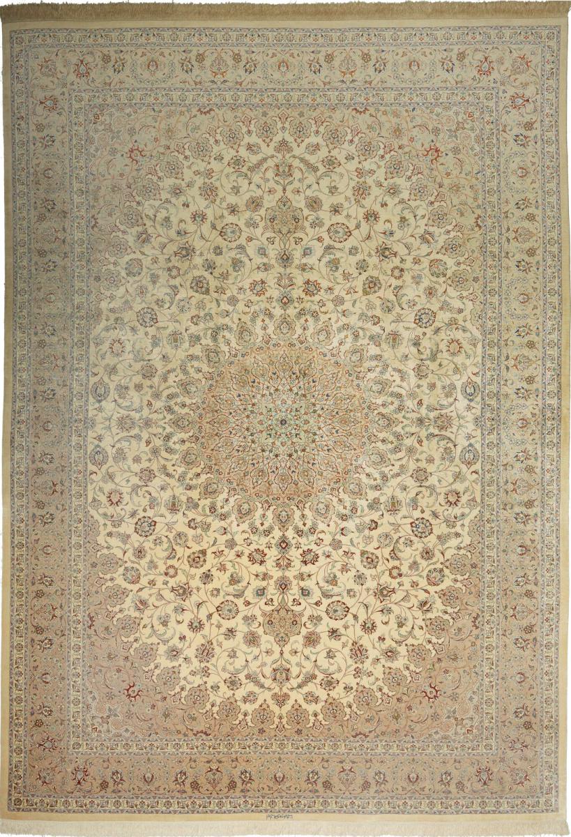 Perzisch tapijt Qum Zijde 351x247 351x247, Perzisch tapijt Handgeknoopte