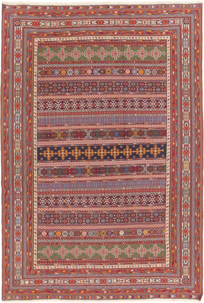 Tapete persa Kilim Soozani 288x198 288x198, Tapete persa Tecido à mão