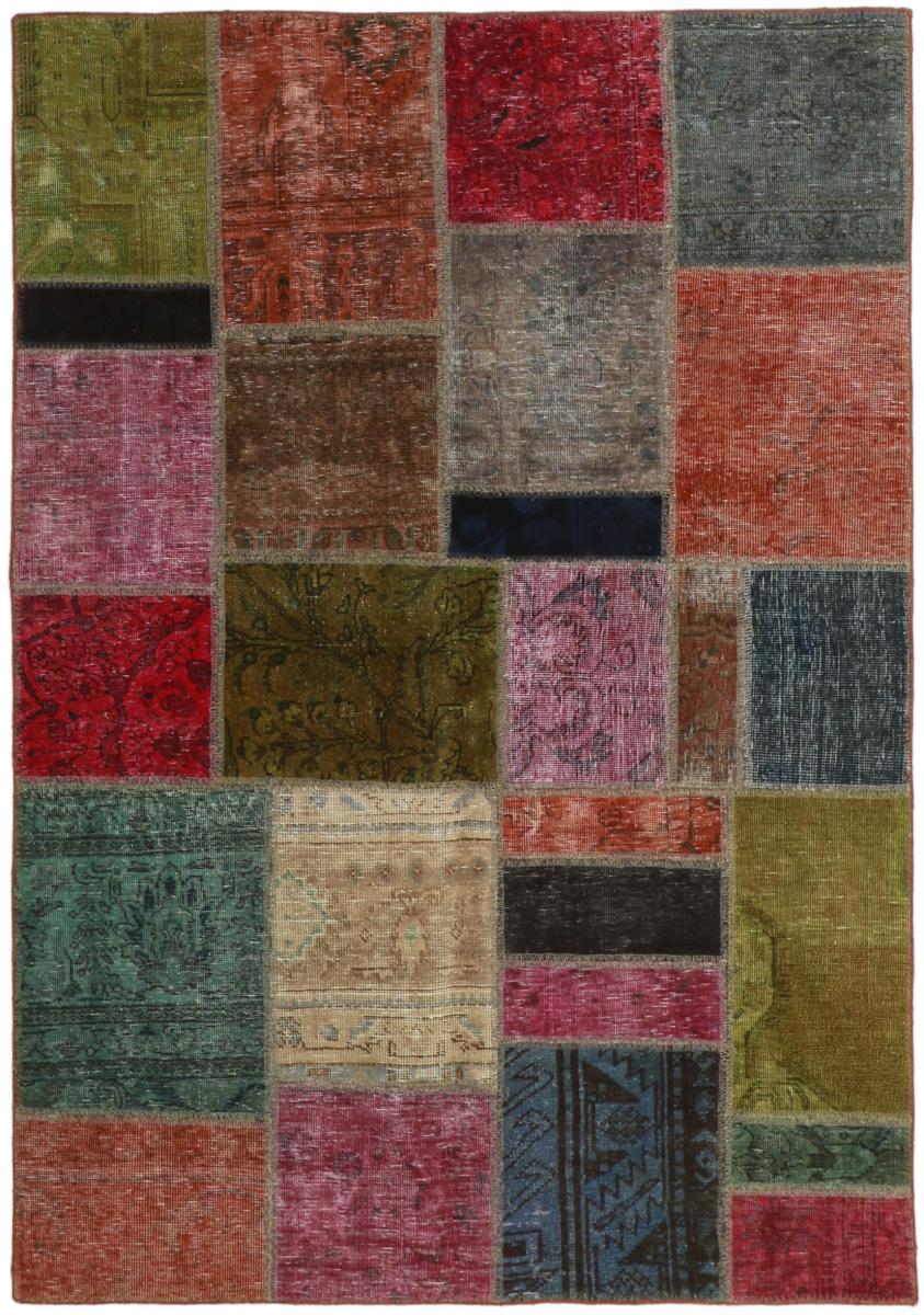 Perzsa szőnyeg Patchwork 198x140 198x140, Perzsa szőnyeg Kézzel csomózva