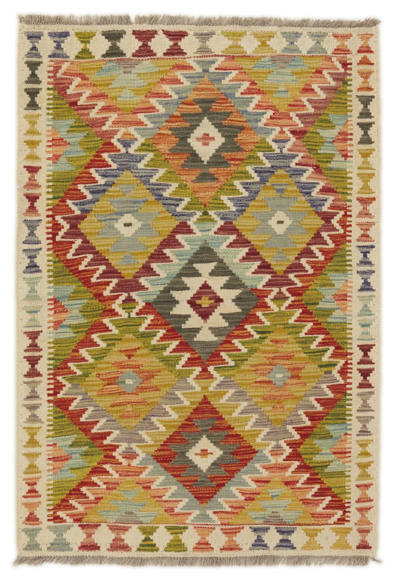 Afghansk tæppe Kelim Afghan 124x85 124x85, Persisk tæppe Håndvævet