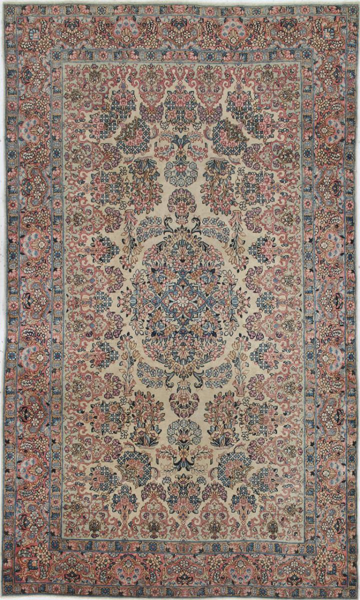 Persian Rug Kerman Antique 7'6"x4'6" 7'6"x4'6", Persian Rug Knotted by hand