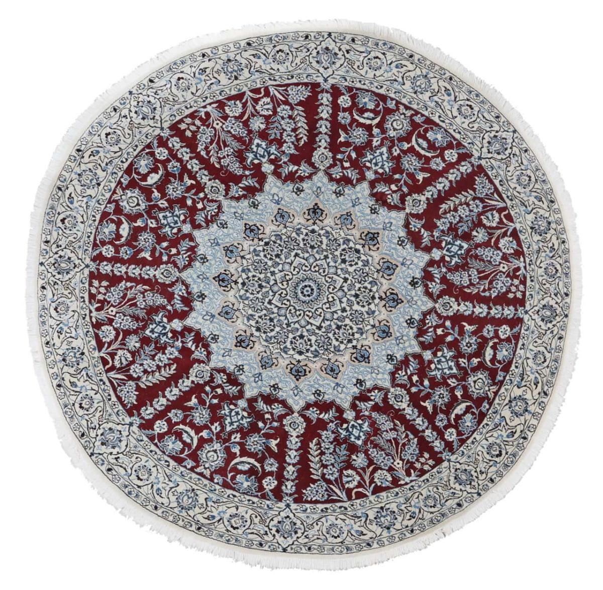 Tappeto persiano Nain 9La 201x201 201x201, Tappeto persiano Annodato a mano