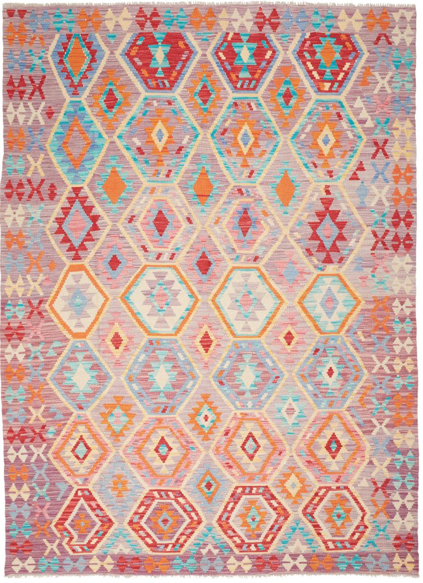 Afghanischer Teppich Kelim Afghan 247x182 247x182, Perserteppich Handgewebt