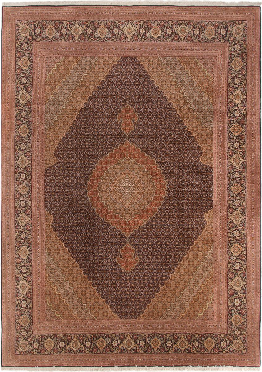 Tapete persa Tabriz 355x253 355x253, Tapete persa Atado à mão