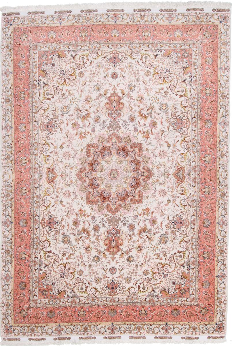 Persisk tæppe Tabriz 70Raj Silketrend 350x250 350x250, Persisk tæppe Knyttet i hånden