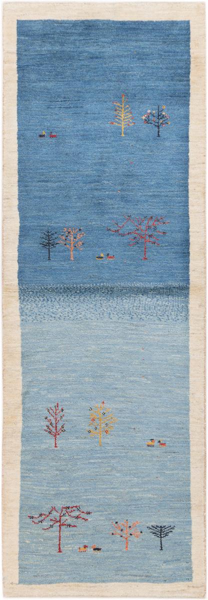 Persian Rug Persian Gabbeh Loribaft Z 7'10"x2'7" 7'10"x2'7", Persian Rug Knotted by hand