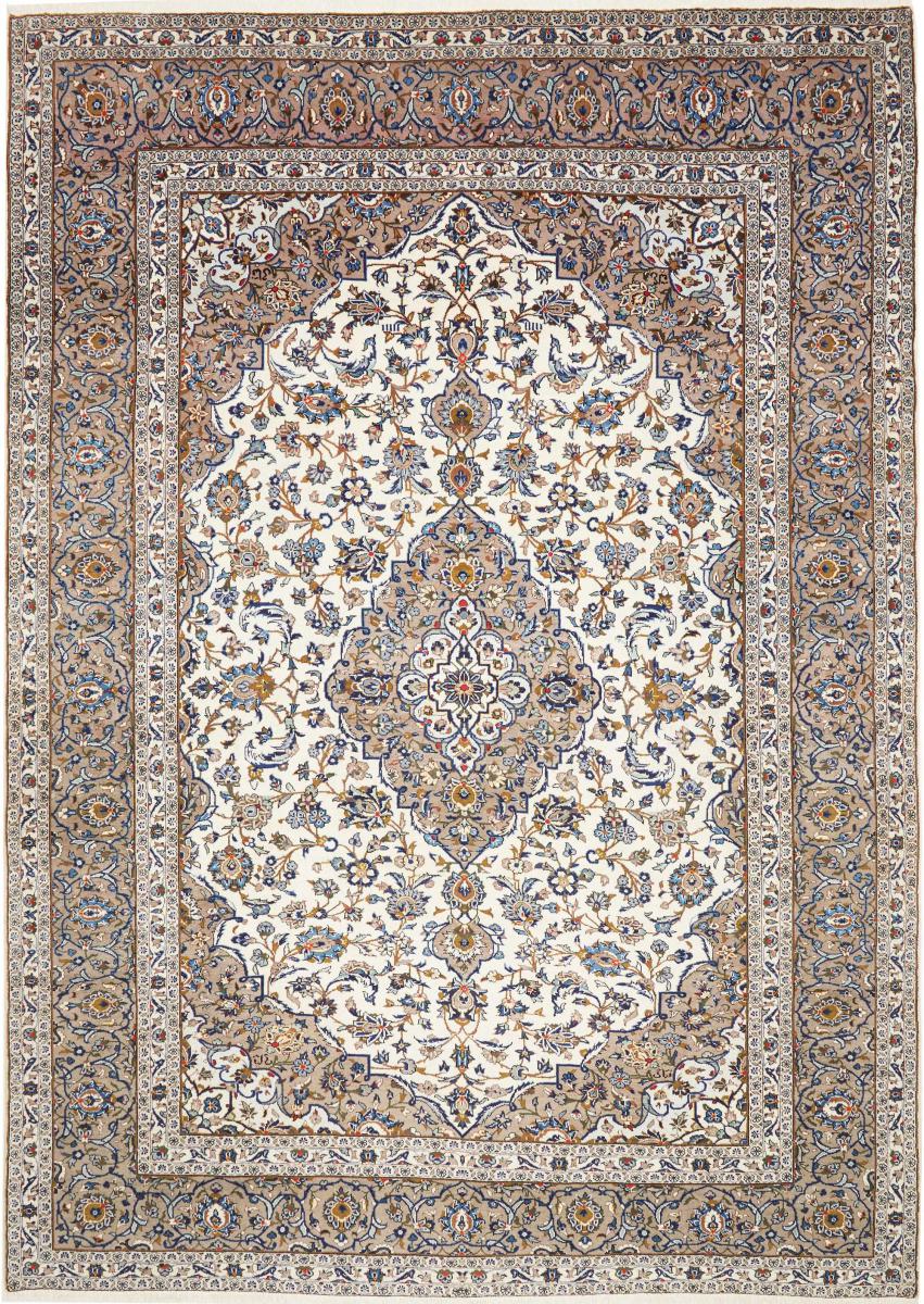 Persisk tæppe Keshan 355x256 355x256, Persisk tæppe Knyttet i hånden