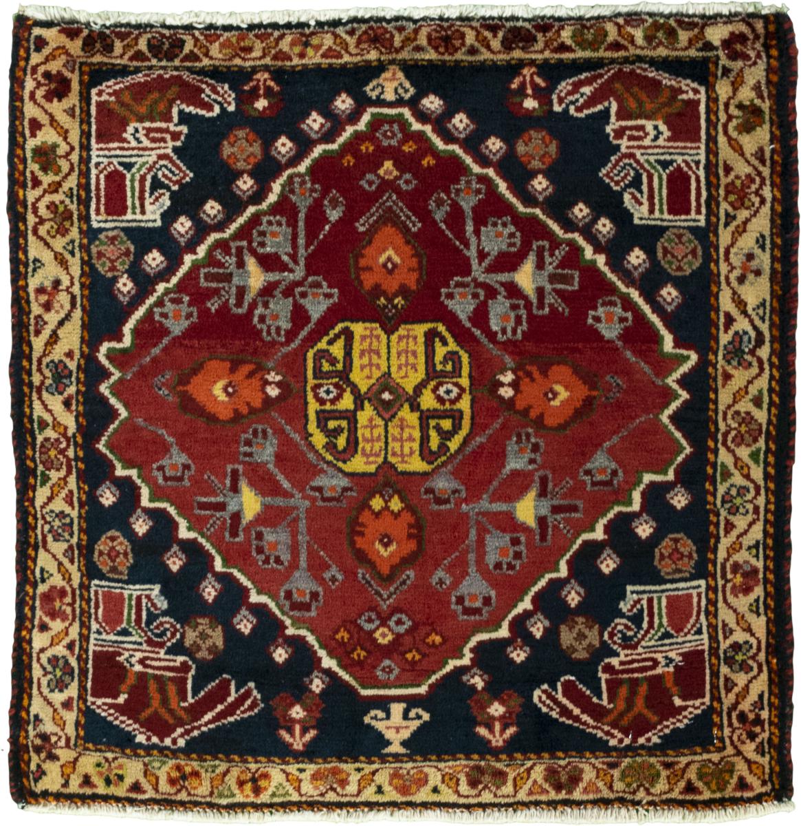 Persian Rug Shiraz 61x61 61x61, Persian Rug Knotted by hand