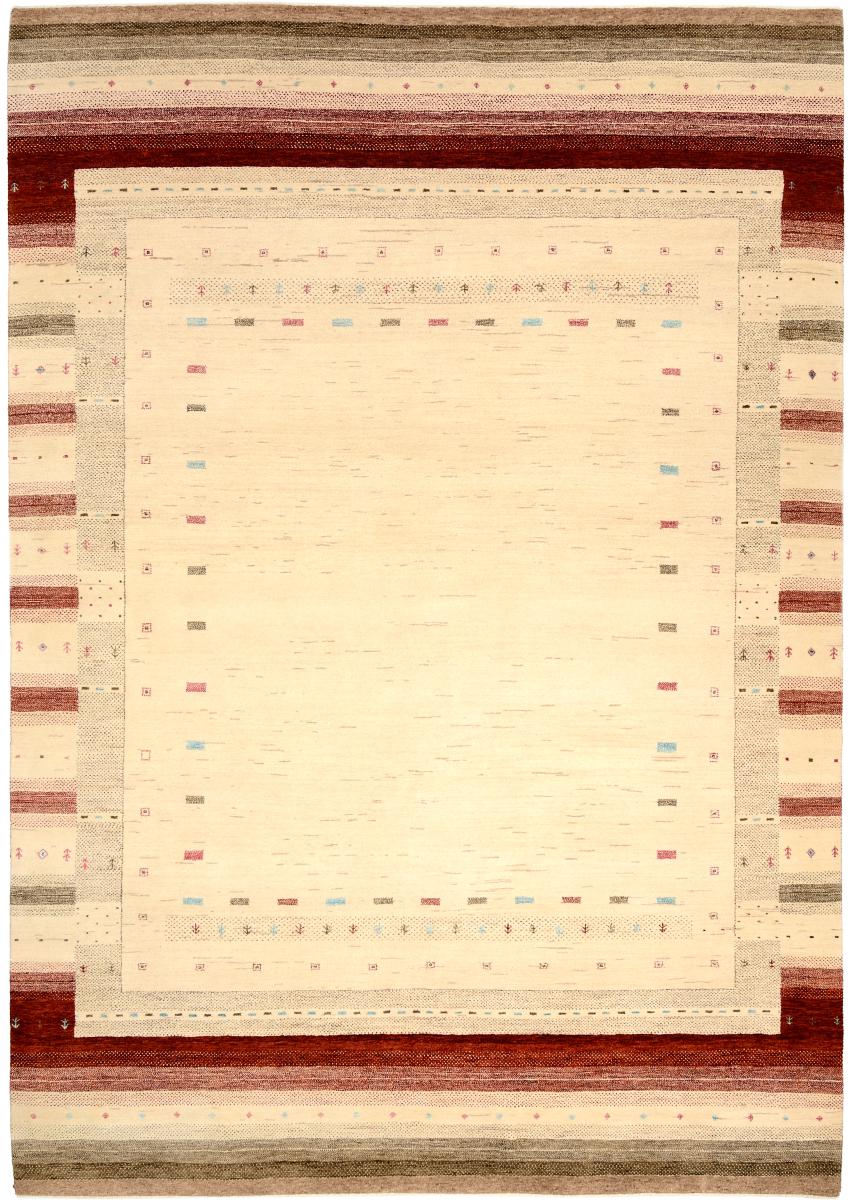 Indo rug Gabbeh Loribaft Design 9'11"x6'11" 9'11"x6'11", Persian Rug Knotted by hand