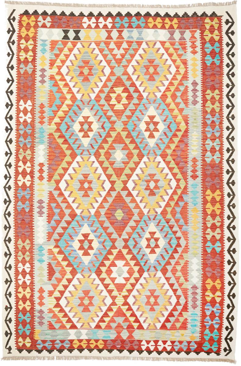 Tappeto Afgano Kilim  Afghan 9'11"x6'8" 9'11"x6'8", Tappeto persiano Tessuto a mano