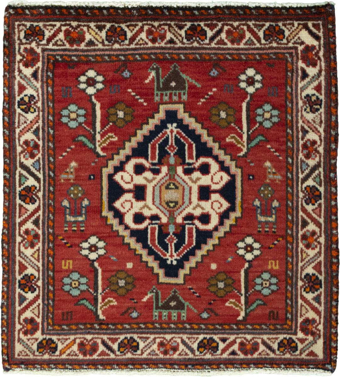 Persian Rug Shiraz 63x59 63x59, Persian Rug Knotted by hand