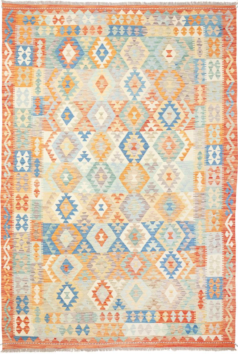 Afganistan-matto Kelim  Afghan 298x200 298x200, Persialainen matto kudottu