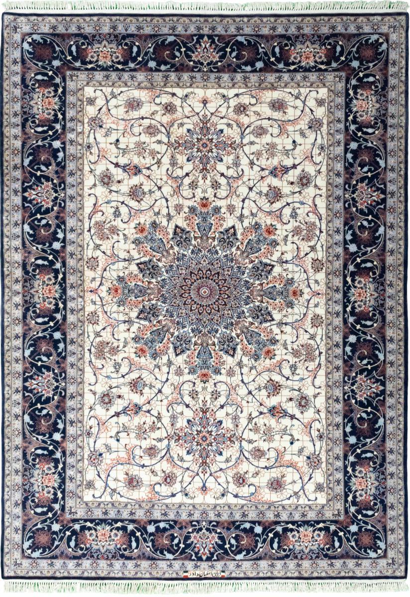 Tapete persa Isfahan Fio de Seda 229x165 229x165, Tapete persa Atado à mão