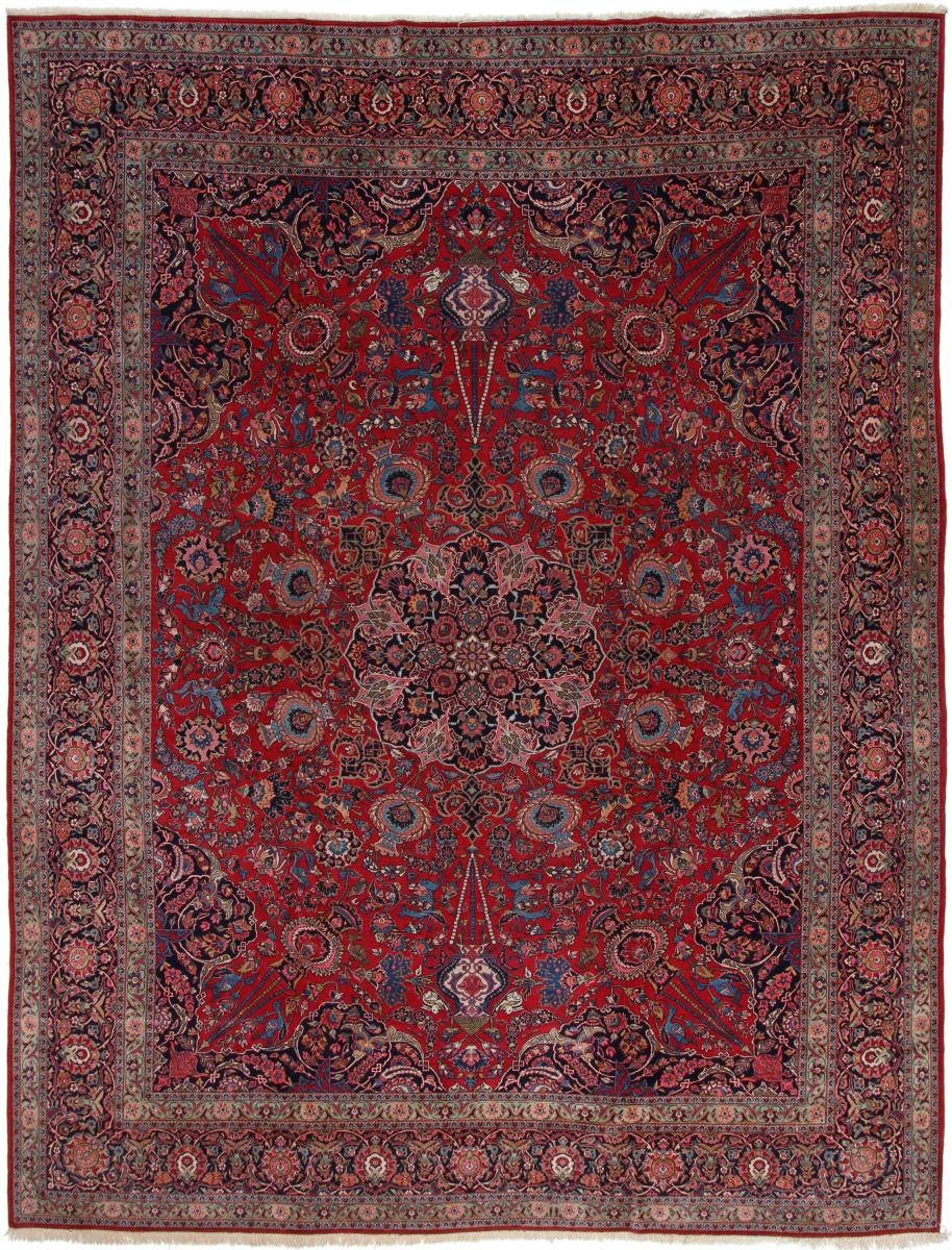 Persian Rug Keshan Antique (Qazwin) 406x314 406x314, Persian Rug Knotted by hand