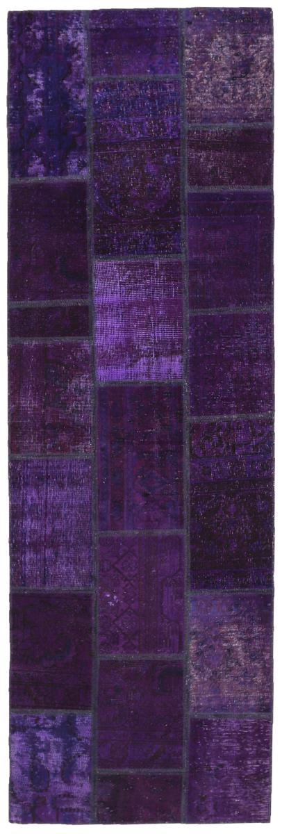 Persisk tæppe Patchwork 255x82 255x82, Persisk tæppe Knyttet i hånden