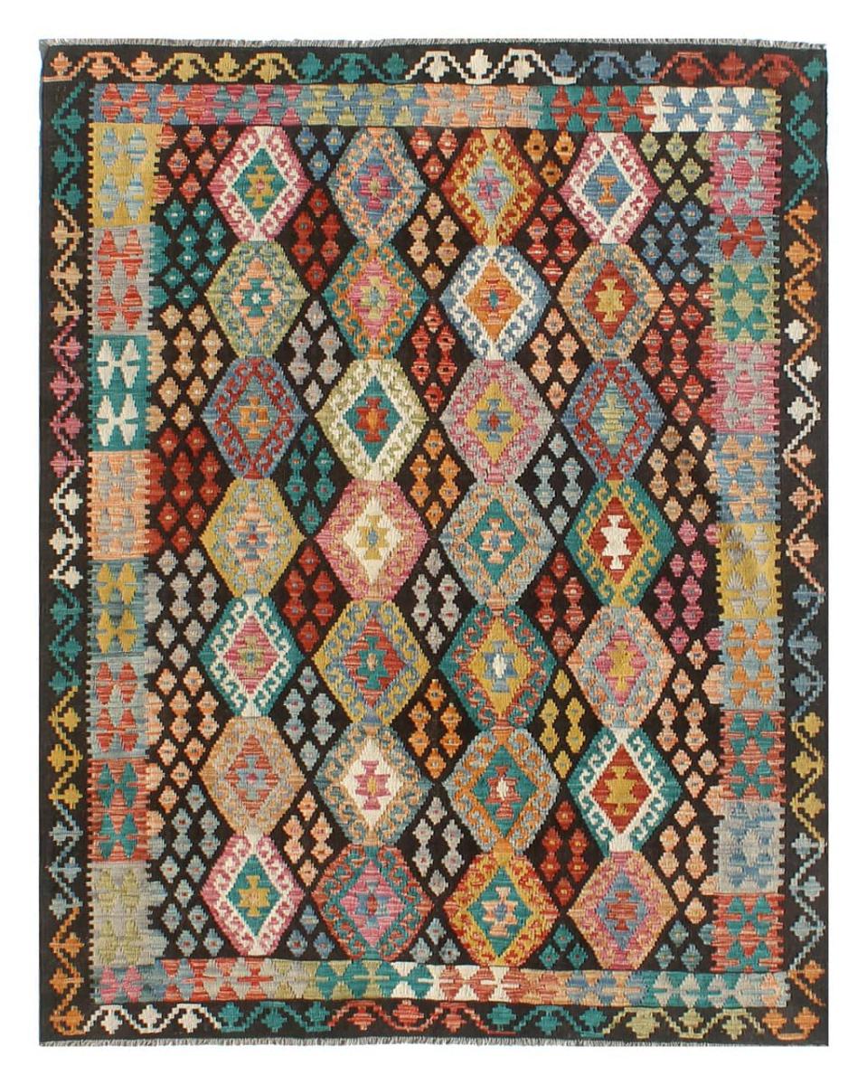 Afghan rug Kilim Afghan 7'10"x6'0" 7'10"x6'0", Persian Rug Woven by hand