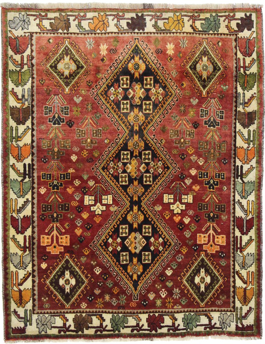 Persisk tæppe Ghashghai 164x127 164x127, Persisk tæppe Knyttet i hånden