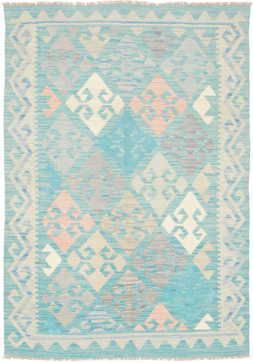 Αφγανικό χαλί Κιλίμ Afghan 146x102 146x102, Περσικό χαλί Οι κόμποι έγιναν με το χέρι