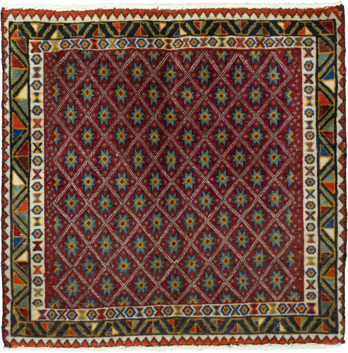 Perzisch tapijt Shiraz 63x64 63x64, Perzisch tapijt Handgeknoopte