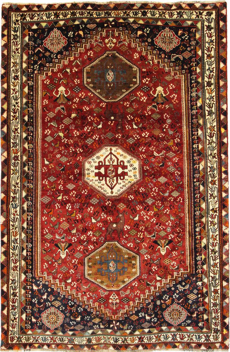 Tapete persa Ghashghai 276x182 276x182, Tapete persa Atado à mão