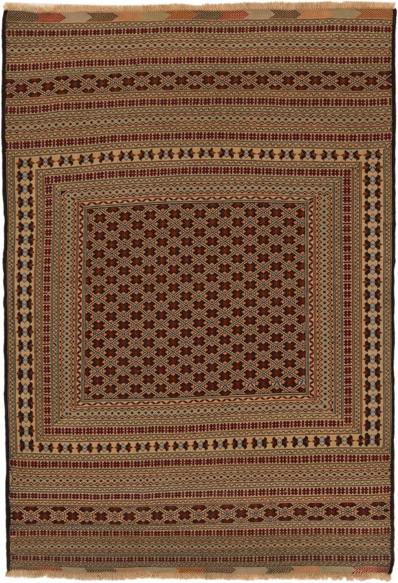 Afghan rug Kilim Sumak 195x134 195x134, Persian Rug Knotted by hand