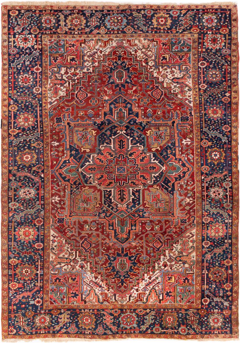 Tapis persan Heriz Antique 334x239 334x239, Tapis persan Noué à la main