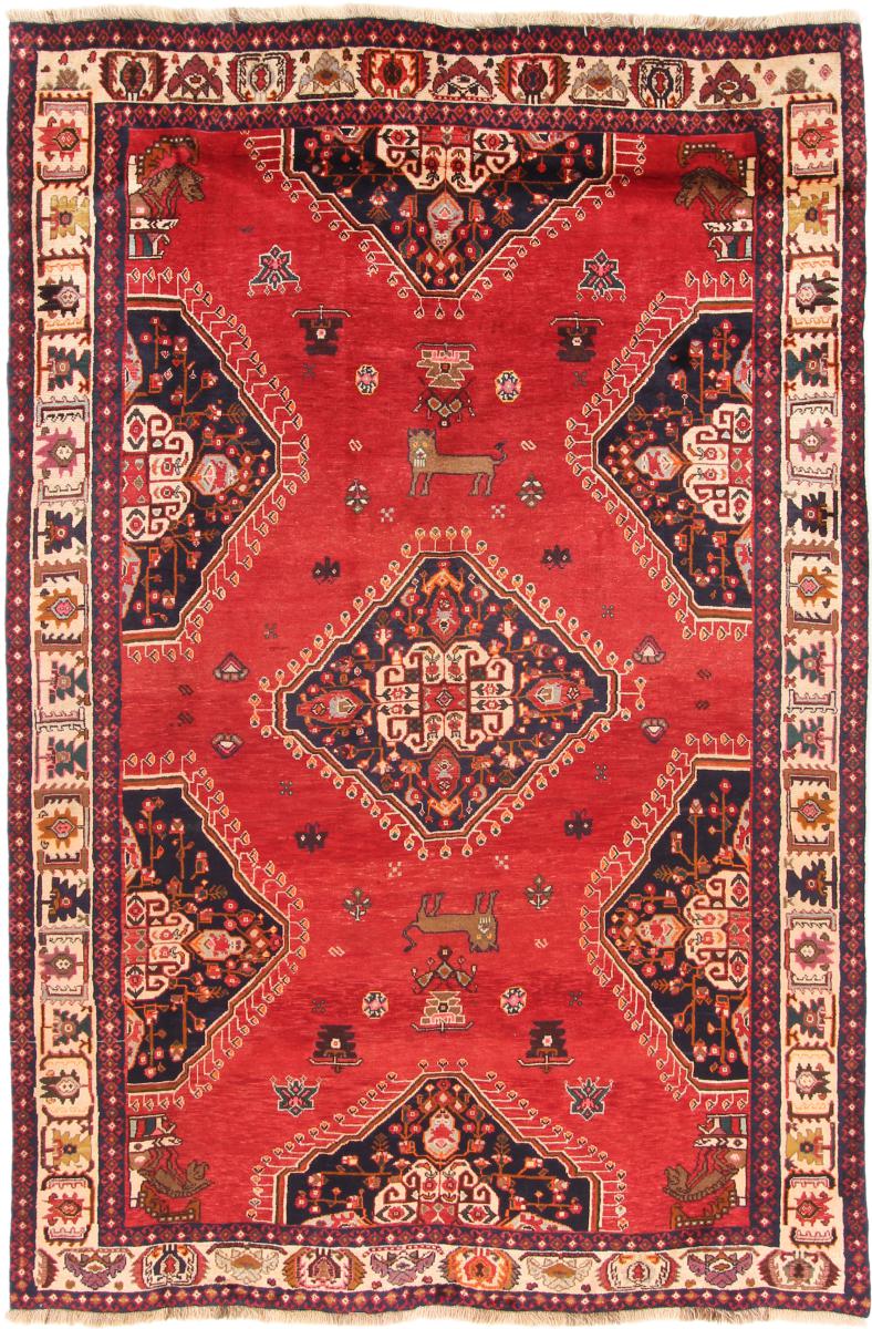 Persian Rug Ghashghai 265x178 265x178, Persian Rug Knotted by hand