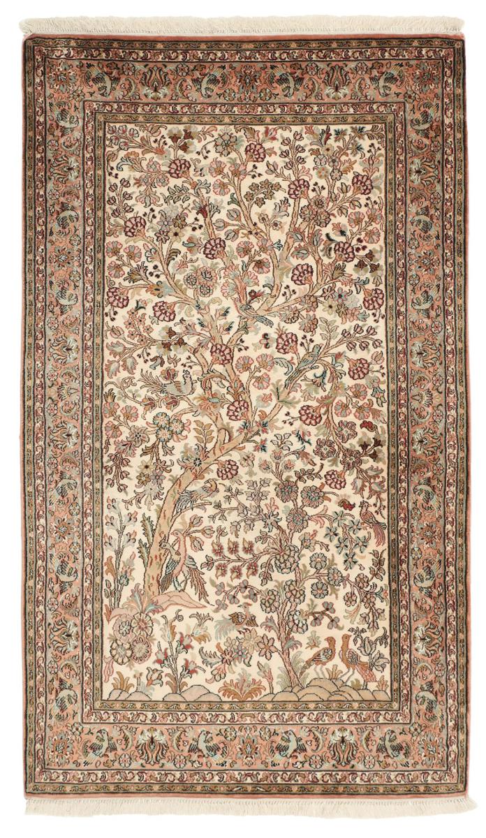 Tapis indien Cachemire Soie 131x78 131x78, Tapis persan Noué à la main