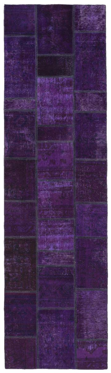 Persisk tæppe Patchwork 305x81 305x81, Persisk tæppe Knyttet i hånden